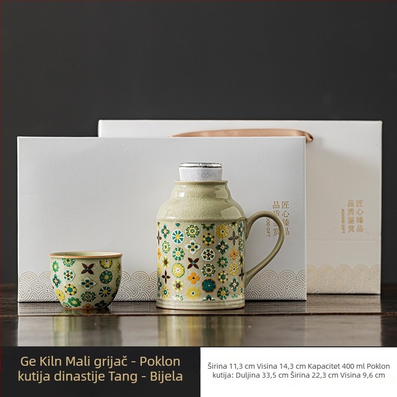 Keramički čajnik s glazurom ledenih pukotina, kineski retro stil, set čaja sa šalicama