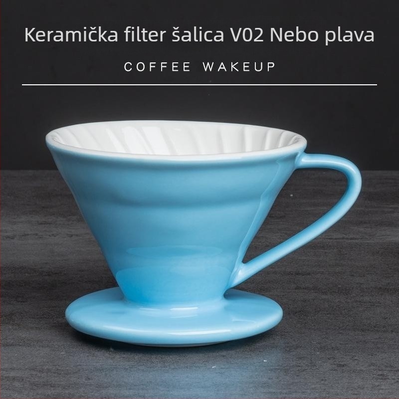 Šarena keramički V60 dripper za kavu, set za kućnu upotrebu