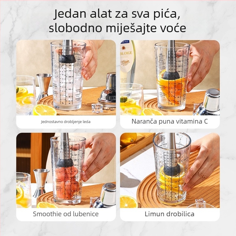 Kladivo od nehrđajućeg čelika za drobljenje leda i presu limuna – ručni alat za čaj s mlijekom, kućna upotreba
