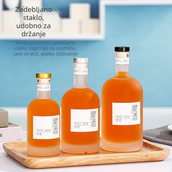 Staklena boca za kućnu proizvodnju vina i alkoholna pića – prazna boca za voćno vino, rižino vino i votku