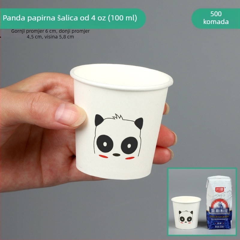 Qidian jednokratna čašica za degustaciju, 101–200 ml, papir s premazom, otisak logotipa, za tople napitke