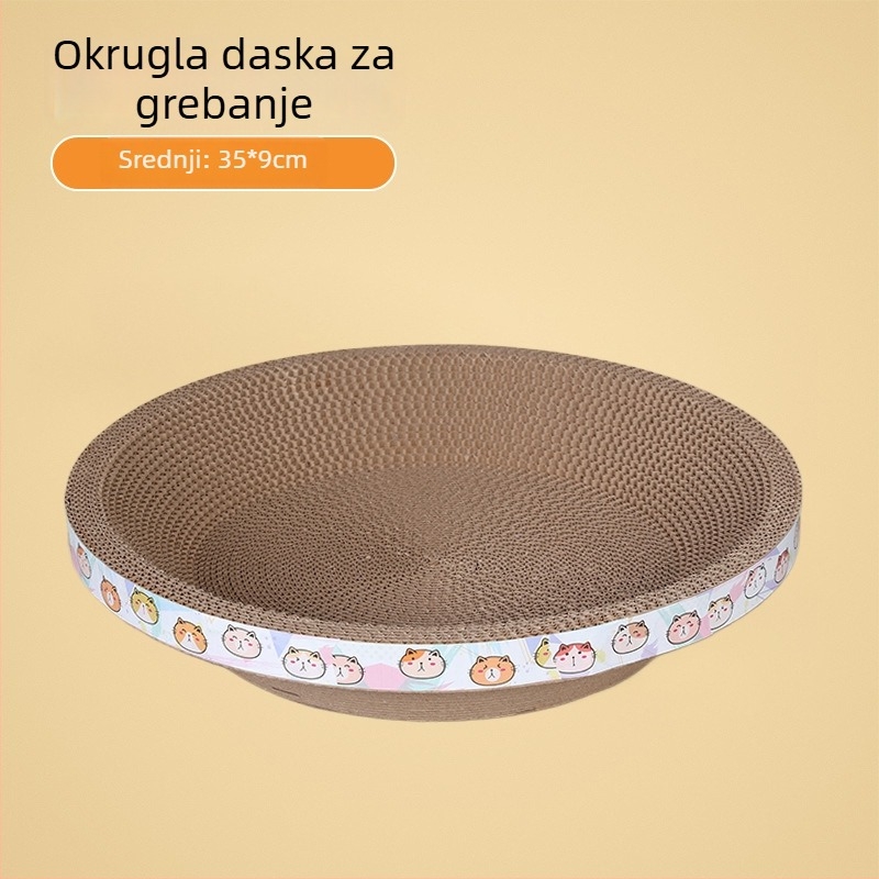 Happy Parrot Veliko mačje grebalice i gnijezdo — jednoplošni valoviti karton, otporan na habanje, bez ispadanja vlakana, višestruka namjena