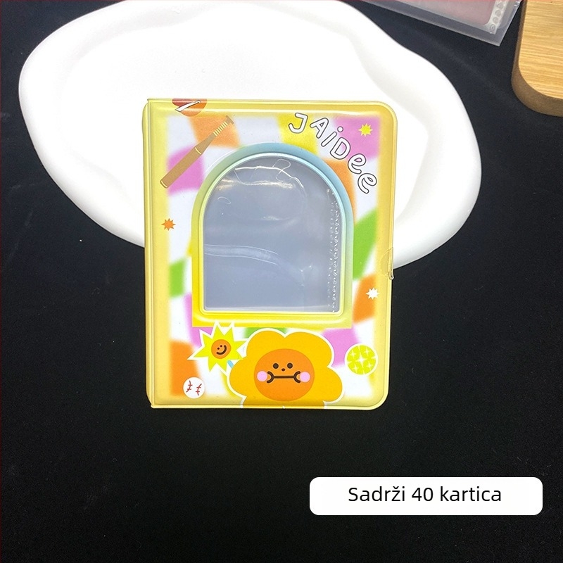 GMM fotoalbum za kartice s jednim redom, 3-inčni Polaroid fotoalbum, spremnik za male kartice