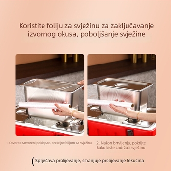 40L nehrđajući čelik izolirana kutija za hranu za štandove