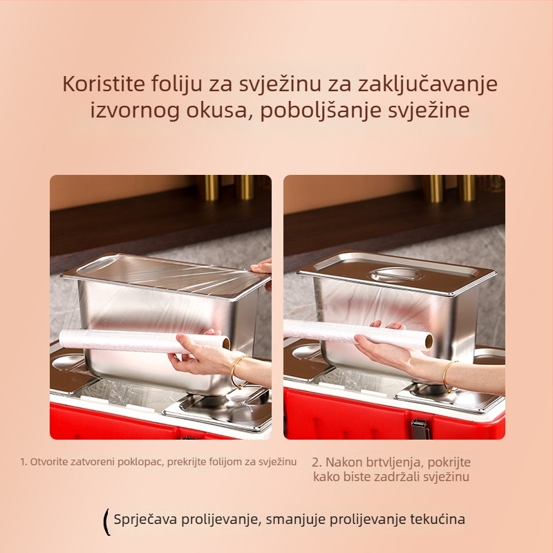 40L nehrđajući čelik izolirana kutija za hranu za štandove