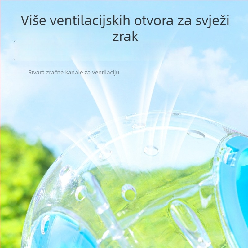 Kotač za trčanje za hrčka — plastična interaktivna igračka za male kućne ljubimce