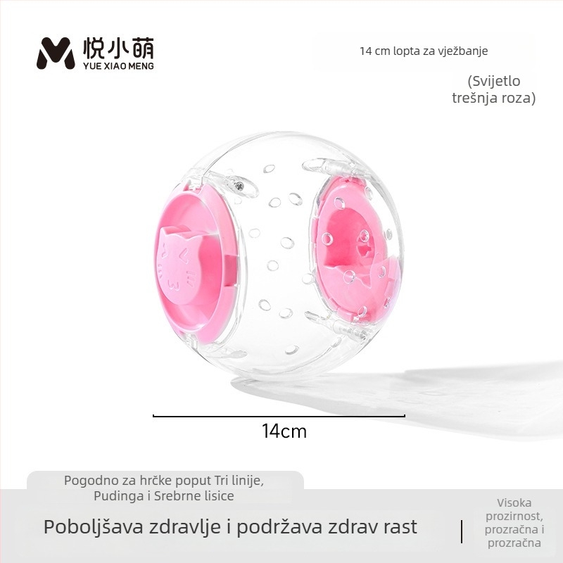 Kotač za trčanje za hrčka — plastična interaktivna igračka za male kućne ljubimce