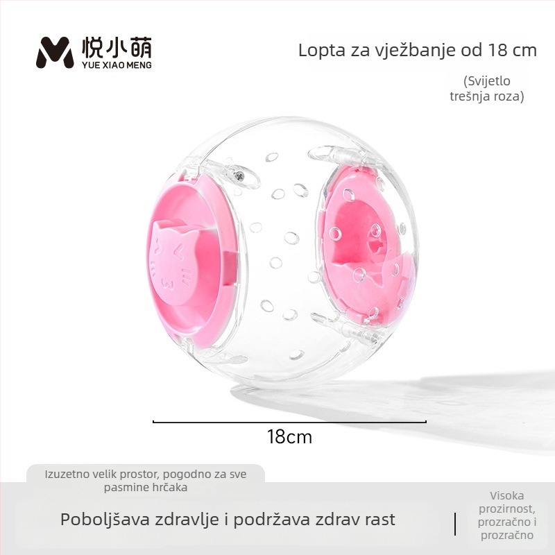 Kotač za trčanje za hrčka — plastična interaktivna igračka za male kućne ljubimce