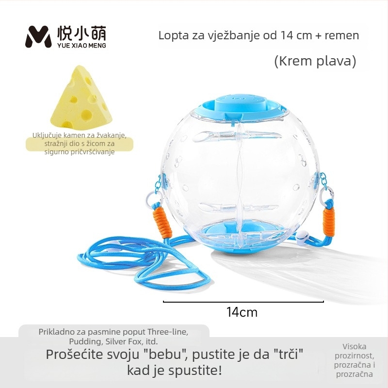 Kotač za trčanje za hrčka — plastična interaktivna igračka za male kućne ljubimce