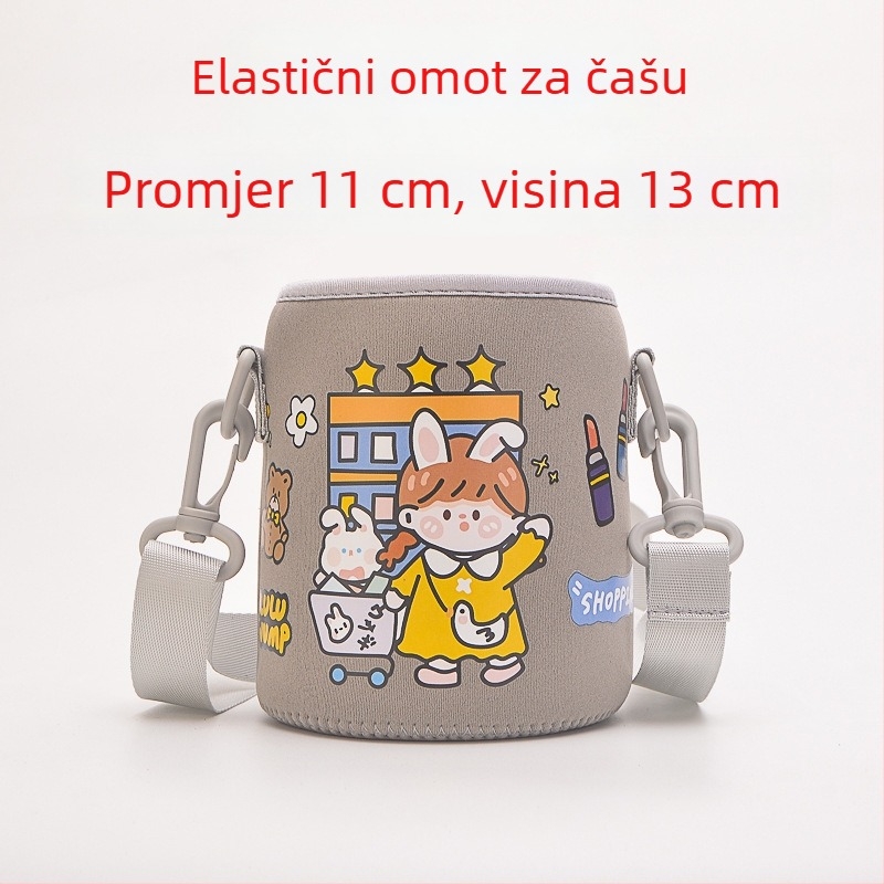 Torba za čašu velike kapacitete s Lego-stilom crtani dizajn – prijenosna zaštitna torbica za učenike, za putovanja i za vanjsku upotrebu