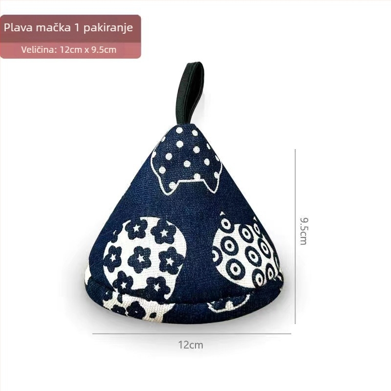 Japanski stil izolacijske rukavice za sigurno rukovanje vrelim loncima i poklopcima, od pamuka i lana, pogodne za emajlirane i lijevane posude