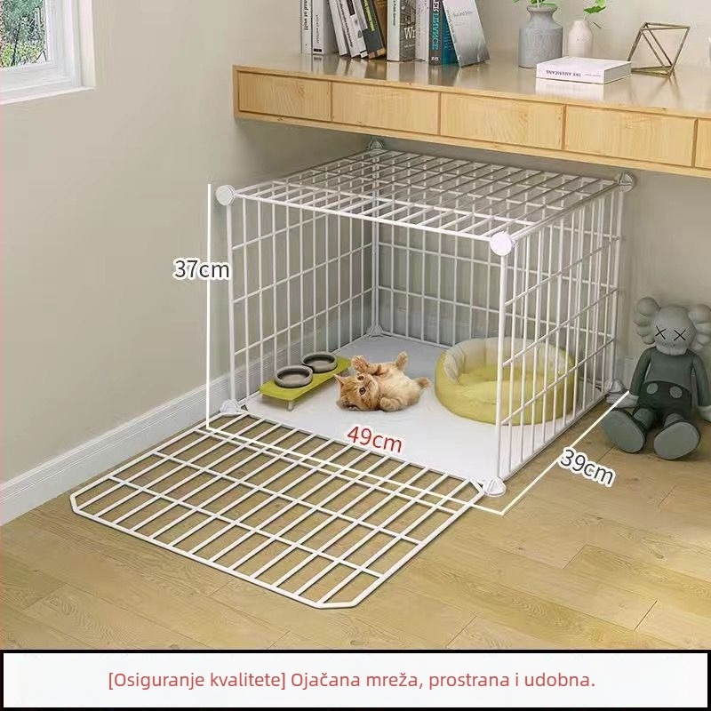 Kavez za mačke s toaletom, DIY vila-stil unutarnji mačji dom s tri razine
