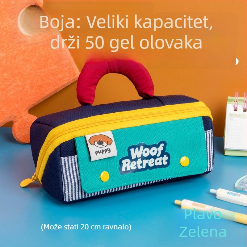 Pernica za srednjoškolce, minimalistički dvostruki sloj, velika kapaciteta, višeslojna školska torbica, moderan i jedinstven izgled