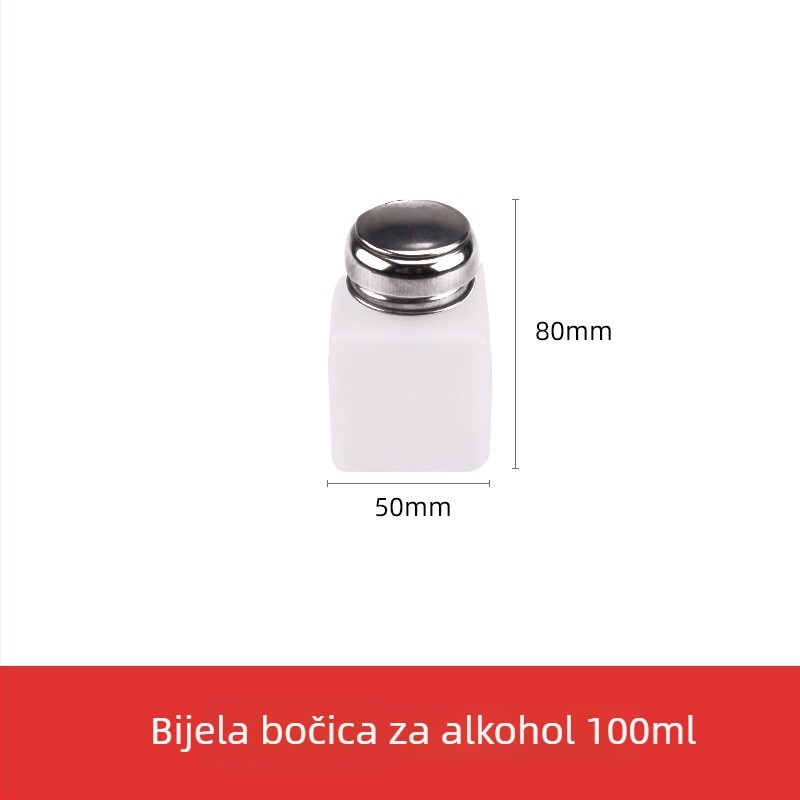 Staklena boca za alkohol 180 ml, s pumpom, industrijska upotreba, otporna na koroziju, antistatična, debela, s bakrenim jezgrom