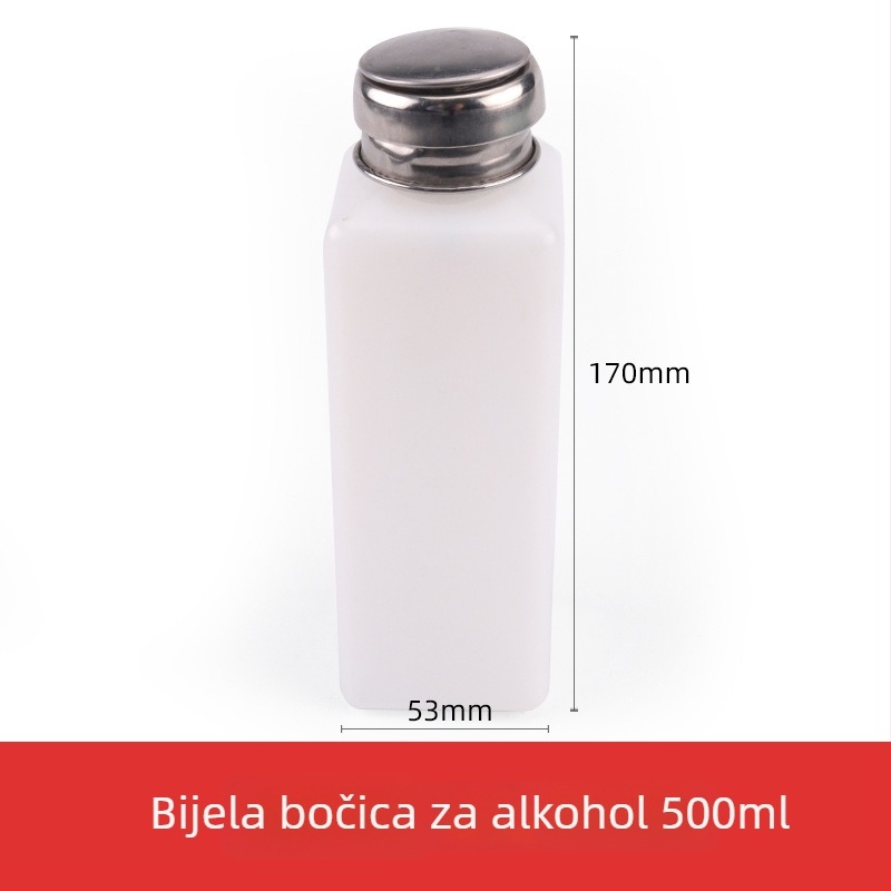 Staklena boca za alkohol 180 ml, s pumpom, industrijska upotreba, otporna na koroziju, antistatična, debela, s bakrenim jezgrom