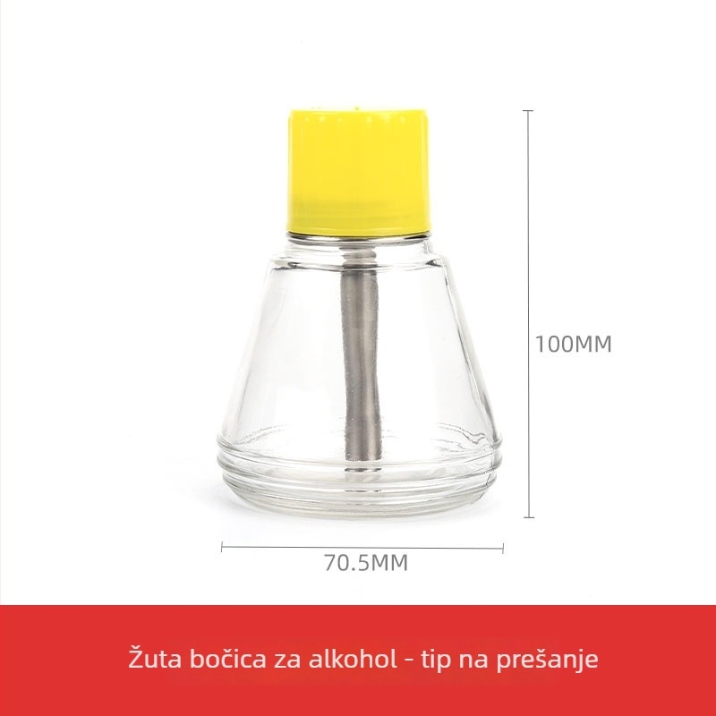 Staklena boca za alkohol 180 ml, s pumpom, industrijska upotreba, otporna na koroziju, antistatična, debela, s bakrenim jezgrom