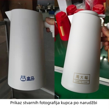 Izolirani termos s staklenim unutarnjim dijelom, kapacitet 1 L, kućna uporaba