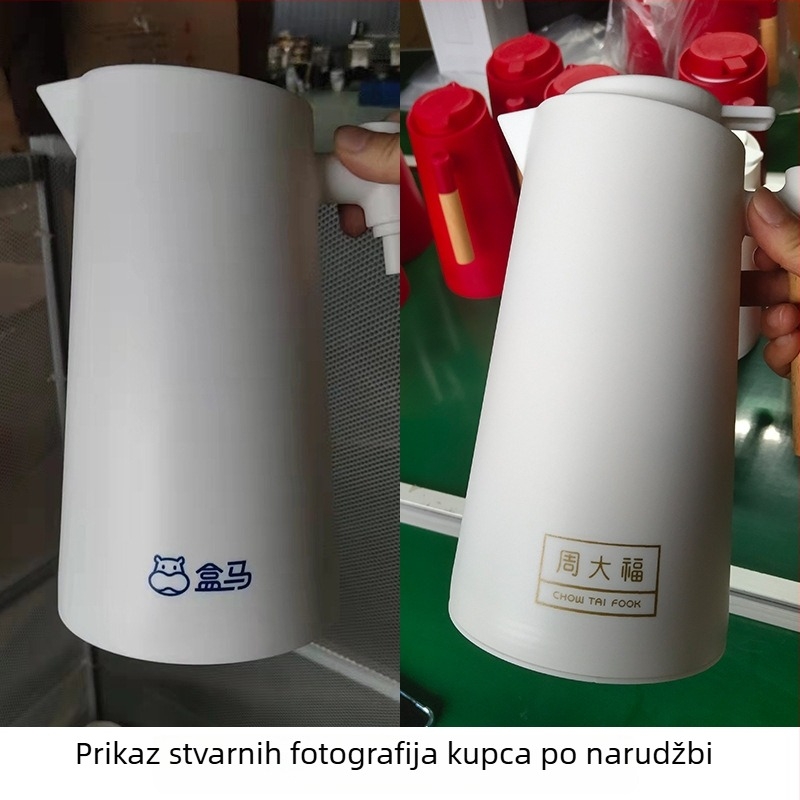 Izolirani termos s staklenim unutarnjim dijelom, kapacitet 1 L, kućna uporaba