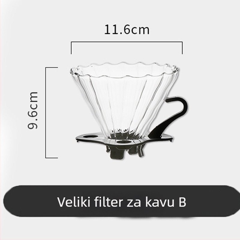 Pearl set za kavu s drip filtrom i filtrom za ekstrakciju za ručno pripremljenu kavu