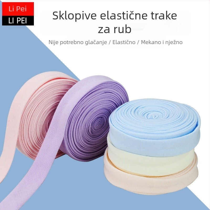 Pamukasta dekorativna pletena elastična traka za odjeću