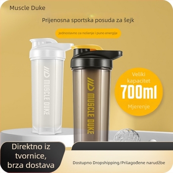 Muscle Duke šejker za proteine, čaša za milkshake, veliki kapacitet za fitness napitke