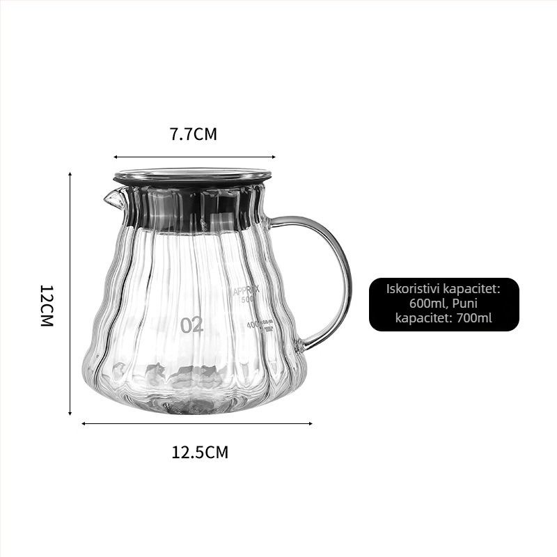 Kava posuda s bakrenim okvirom za ručnu pripremu kave i ledeno kapanje, filtr papir i okvir, bar stil pour-over i molekularna miksologija