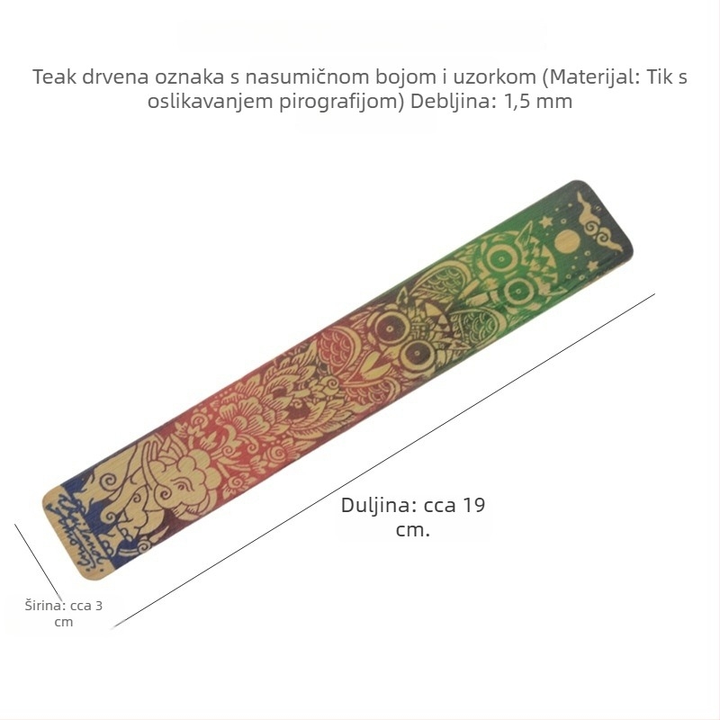 Ručne izrađene drvene oznake za knjige; oznake za knjige s motivom slona od svile; ručno izrađene papirnate etikete za knjige s cvjetnim motivima; putnički suveniri