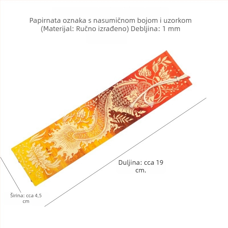 Ručne izrađene drvene oznake za knjige; oznake za knjige s motivom slona od svile; ručno izrađene papirnate etikete za knjige s cvjetnim motivima; putnički suveniri