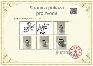 Keramička vaza plavo-bijela s cvijećem, retro dekor za dnevni boravak, hidroponska cvjetna aranžmana, pastoralni stil