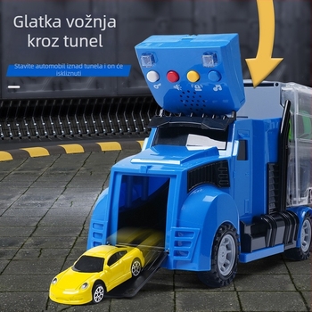 Edukativni aluminijski inženjerski model vatrogasnog vozila s velikim kontejnerskim kamionom za skladištenje