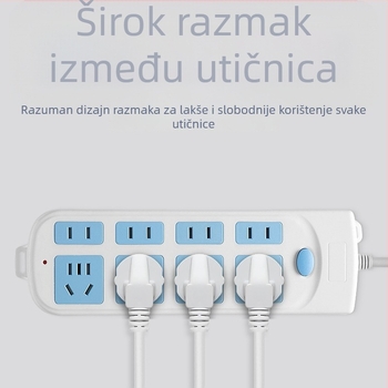 Hard Leopard Višestruki produžni kabel s pločom utičnica za kućnu upotrebu