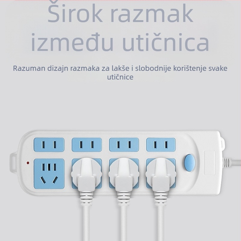 Hard Leopard Višestruki produžni kabel s pločom utičnica za kućnu upotrebu
