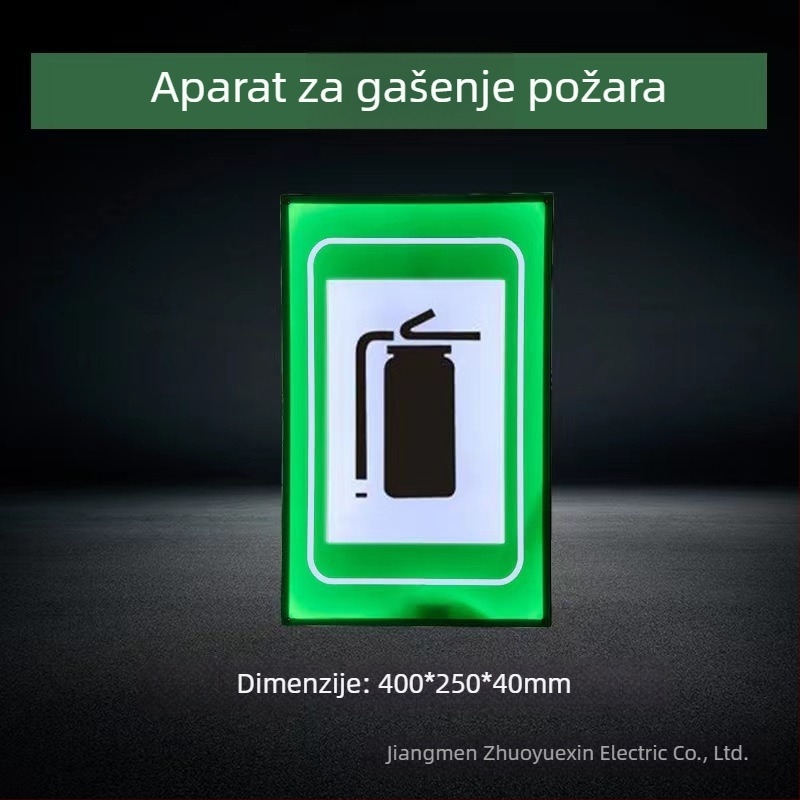 Tunelska LED sigurnosna svjetiljka sa znakom evakuacije i pješačkim prijelazom