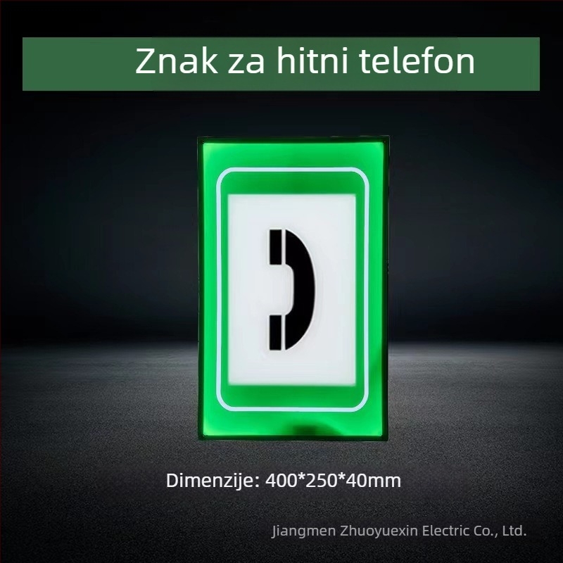 Tunelska LED sigurnosna svjetiljka sa znakom evakuacije i pješačkim prijelazom