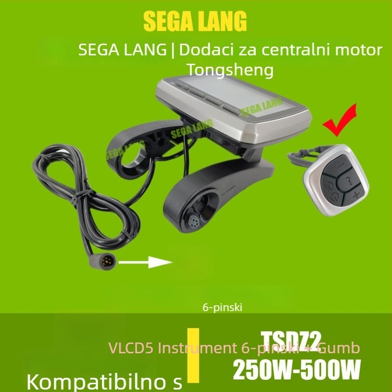Pribor za Tongsheng TSDZ2 srednji motor: zupčanici, instrument, senzor momenta, brzomjer