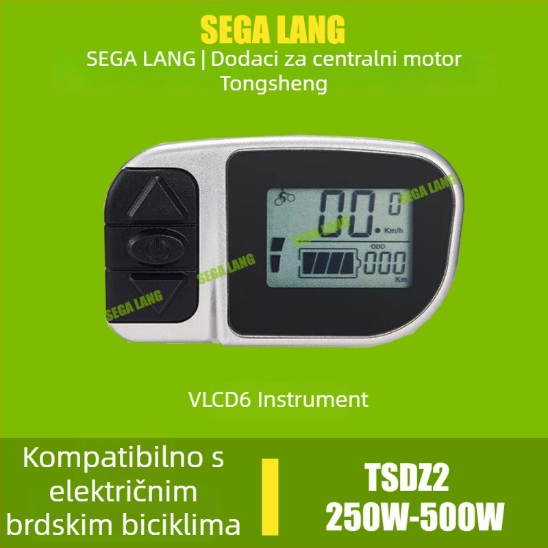 Pribor za Tongsheng TSDZ2 srednji motor: zupčanici, instrument, senzor momenta, brzomjer