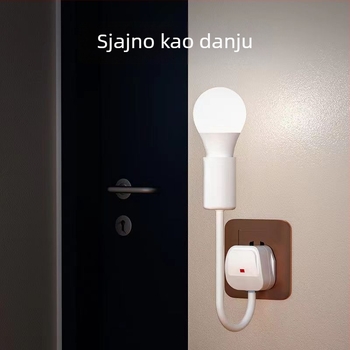 LED noćna lampica uz krevet, priključna, za spavaću sobu, energetski učinkovita, super svijetla