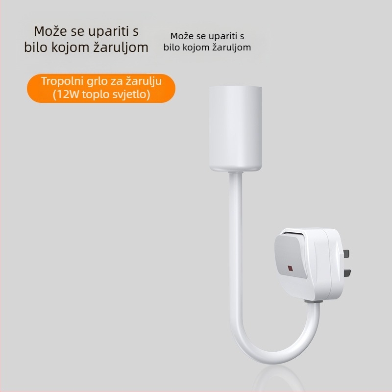 LED noćna lampica uz krevet, priključna, za spavaću sobu, energetski učinkovita, super svijetla