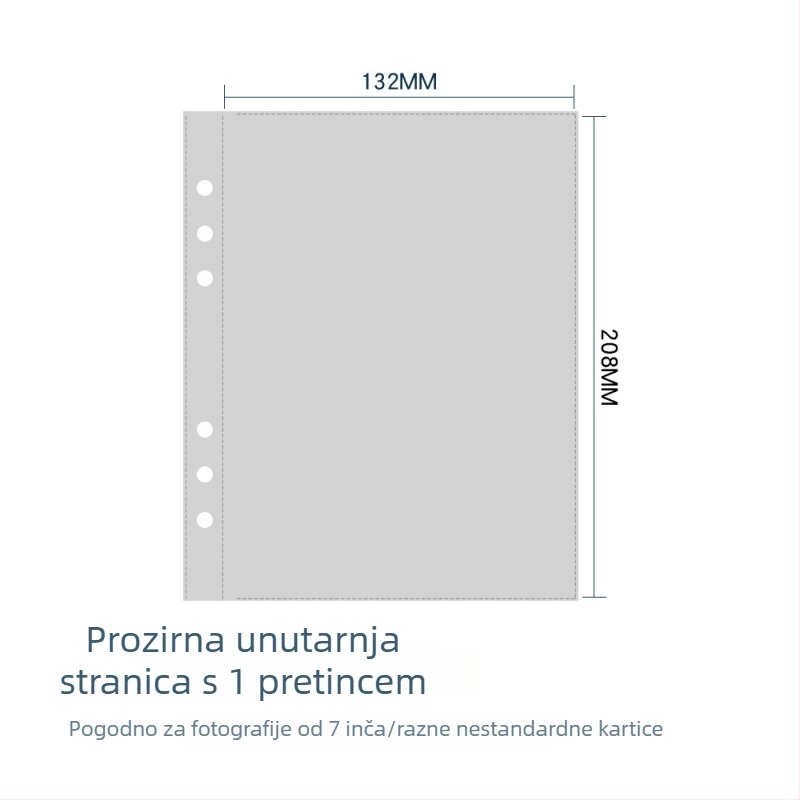 A5 korejskog stila šest rupa tvrdi povez za fotografije 3×5 i kartice zvijezda