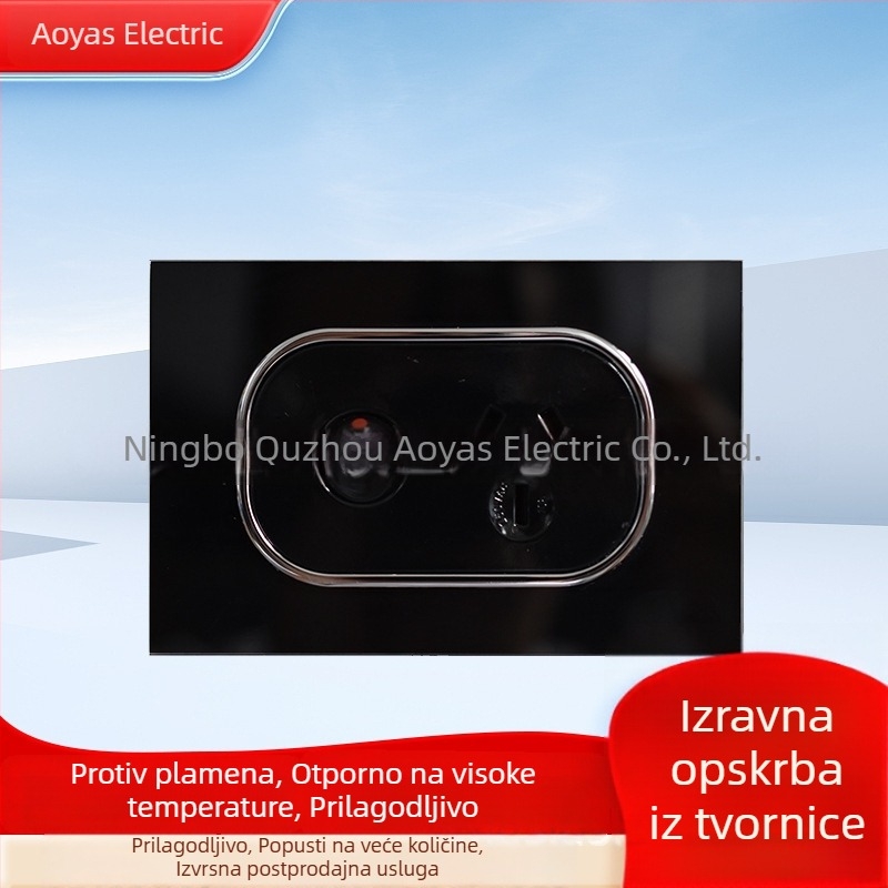 Stakleni panel prekidača za zid s australskom SAA potvrdom, 220-250V