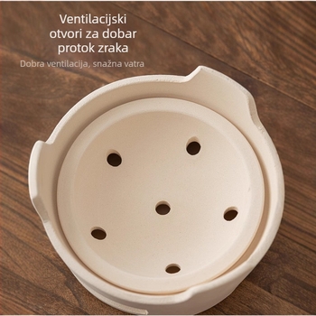Set za pripremu čaja s keramičkim čajnikom, cjeloviti set za pripremu čaja i čaja s mlijekom, vanjski plamenik na ugljen