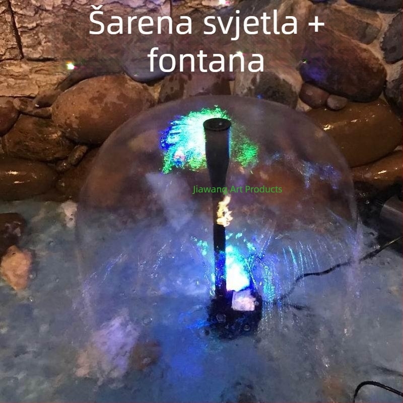 Mlaznica za fontanu u obliku gljive s LED osvjetljenjem, pogodna za male fontane i akvarije, dekorativna svadbena fontana