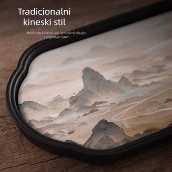 Apsorpcijska pladnja za čaj, kompaktni kung fu čajni set, kineski stil, model 2025, mini držač za čajnik za jednu osobu