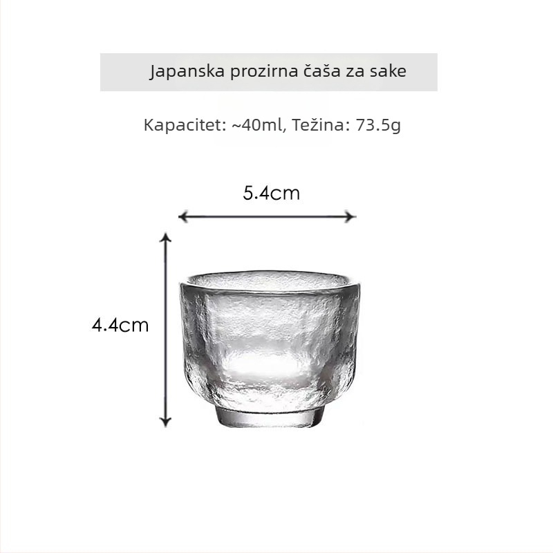 Japanski stil kristalna čajna šalica s pozlaćenjem, za kućnu upotrebu – samostalna Gongfu šalice čaja