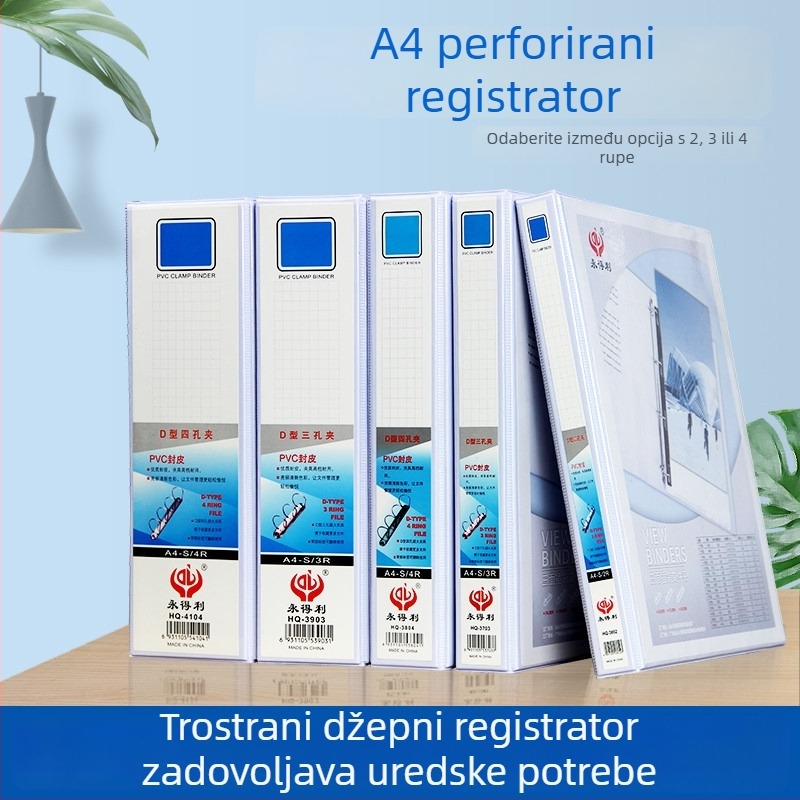 Ever Gain A4 registrator s PVC trostrukim umetcima i koricom