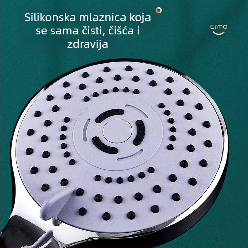 Set tuš glave s povećanim tlakom za kućnu upotrebu – kišni tuš, ABS materijal, navojna ugradnja