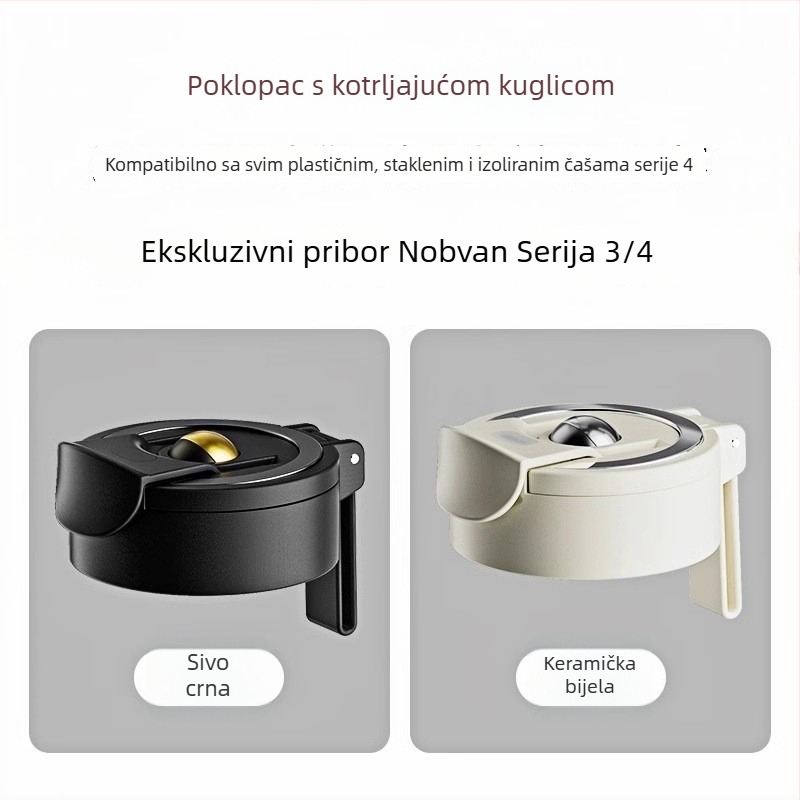 Nobvan magnetska šalica: magnetska čajna komora, poklop i tijelo šalice