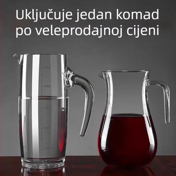 PC akrilni dispenser za vino, plastični otporni dekantor s mjernom skalom