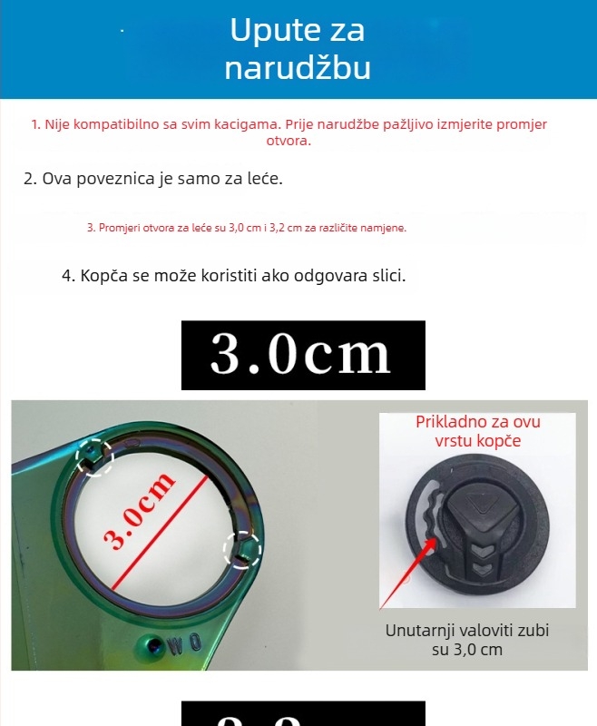 Vizir kacige za električno vozilo, proziran HD boja, UV zaštita, otporan na vjetar, univerzalno