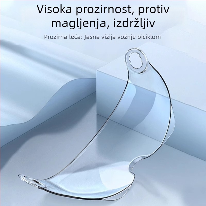 Vizir kacige za električno vozilo, proziran HD boja, UV zaštita, otporan na vjetar, univerzalno